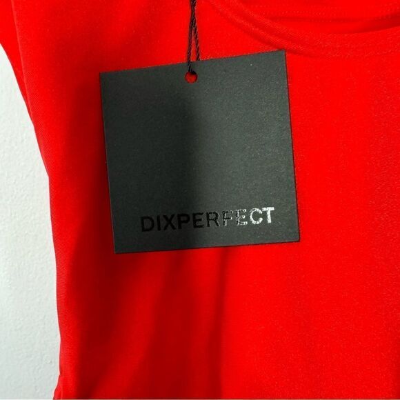 Dixperfect red one piece swimsuit size medium - Picture 3 of 6